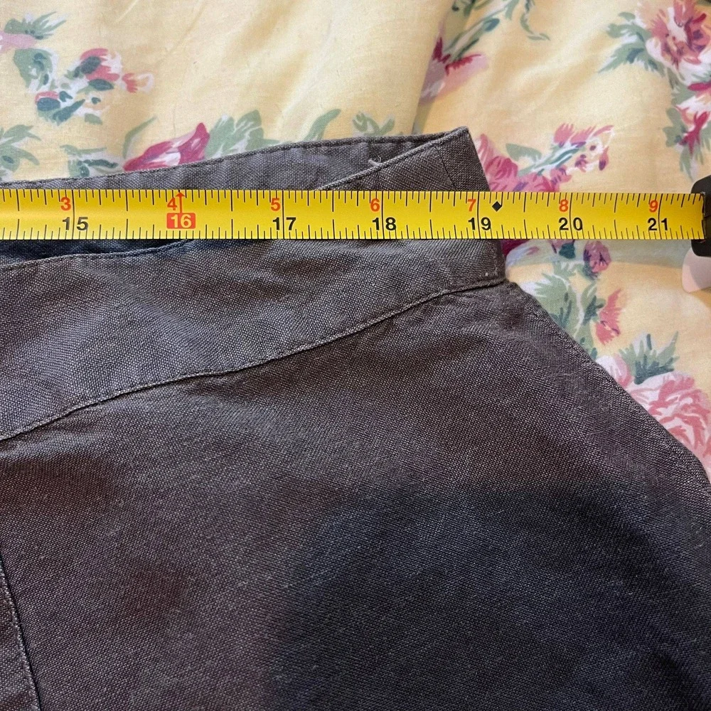 SANDRO Patchwork A-Line Linen Blend‎ Skirt Casual Bohemian Lagenlook 18W